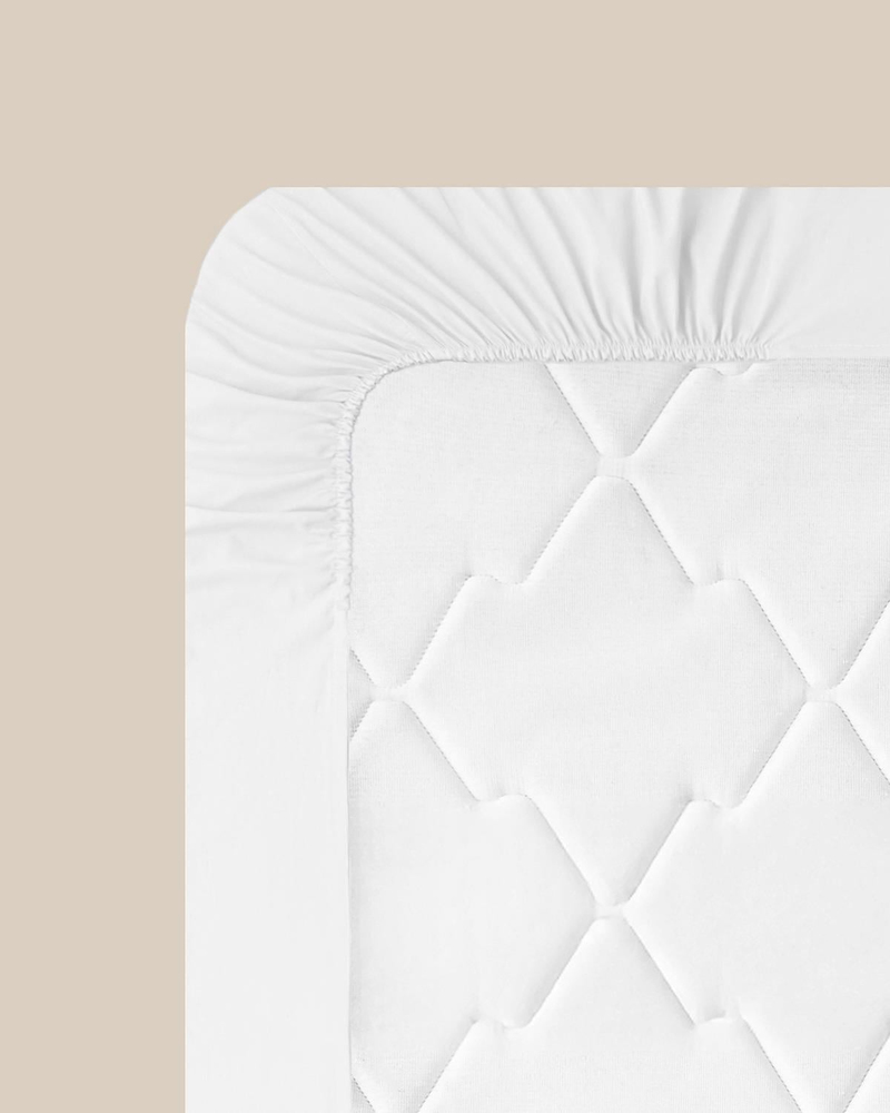 Novella Premium Soft Cotton King Size Lastikli Çarşaf 180x200 cm Beyaz