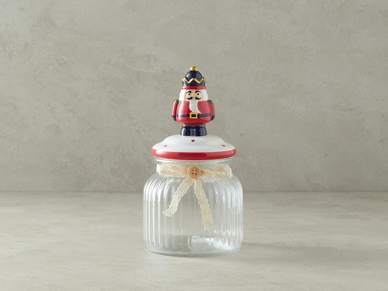Nutcracker Cam Kavanoz Kırmızı