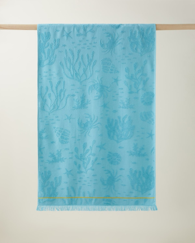 Ocean Whisper Pamuk Plaj Havlusu 70x140 cm Mint