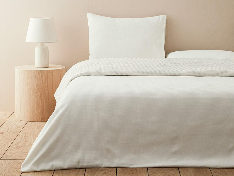 Ode Şönil İplikli İpliği Boyalı King Size Nevresim Takımı Bej