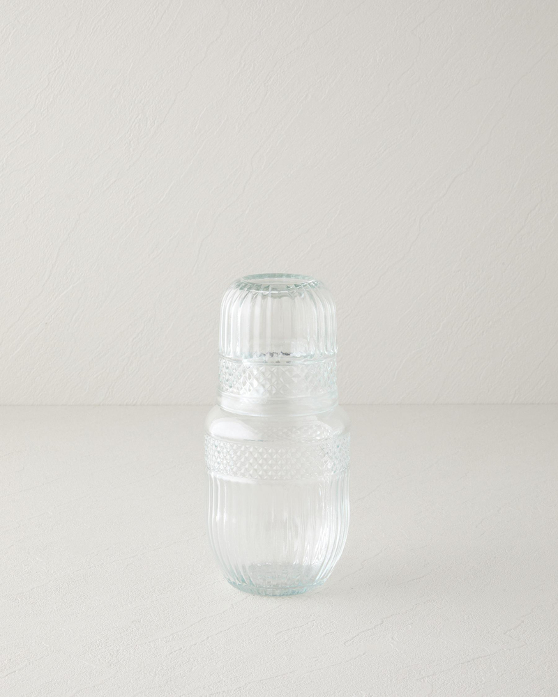 Olympia Cam Başucu Sürahi 560 ml + 200 ml Şeffaf