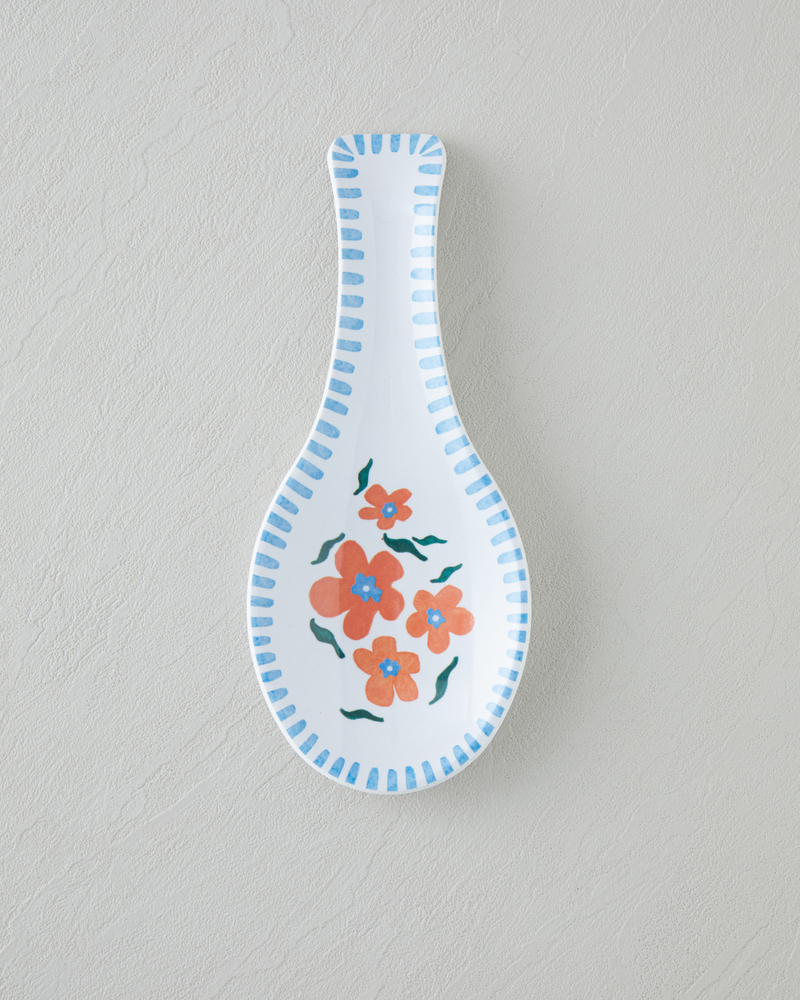 Orangebloom Melamin Kaşıklık Mutfak Gereci 24 cm Turuncu-Mavi