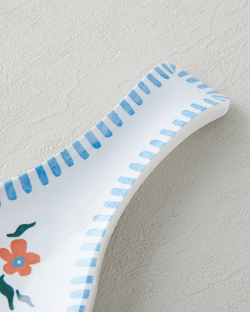 Orangebloom Melamin Kaşıklık Mutfak Gereci 24 cm Turuncu-Mavi