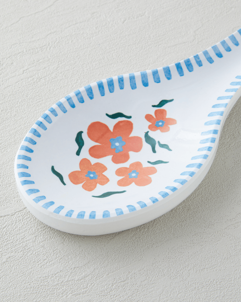 Orangebloom Melamin Kaşıklık Mutfak Gereci 24 cm Turuncu-Mavi