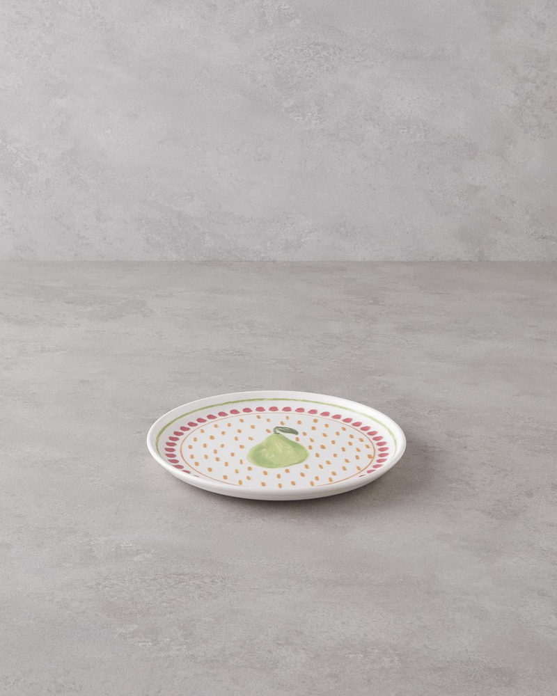 Pear Seramik Pasta Tabağı 20 cm Renkli