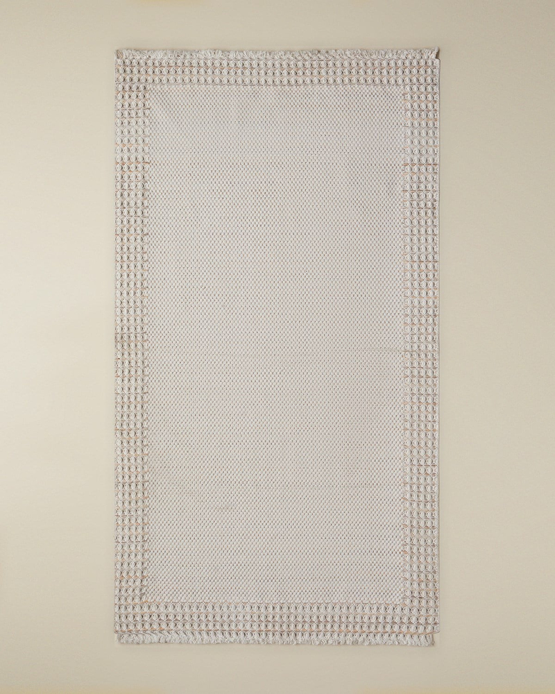 Pearly Pamuklu Dokuma Kilim 120x180 cm Turuncu-Ekru-Bej