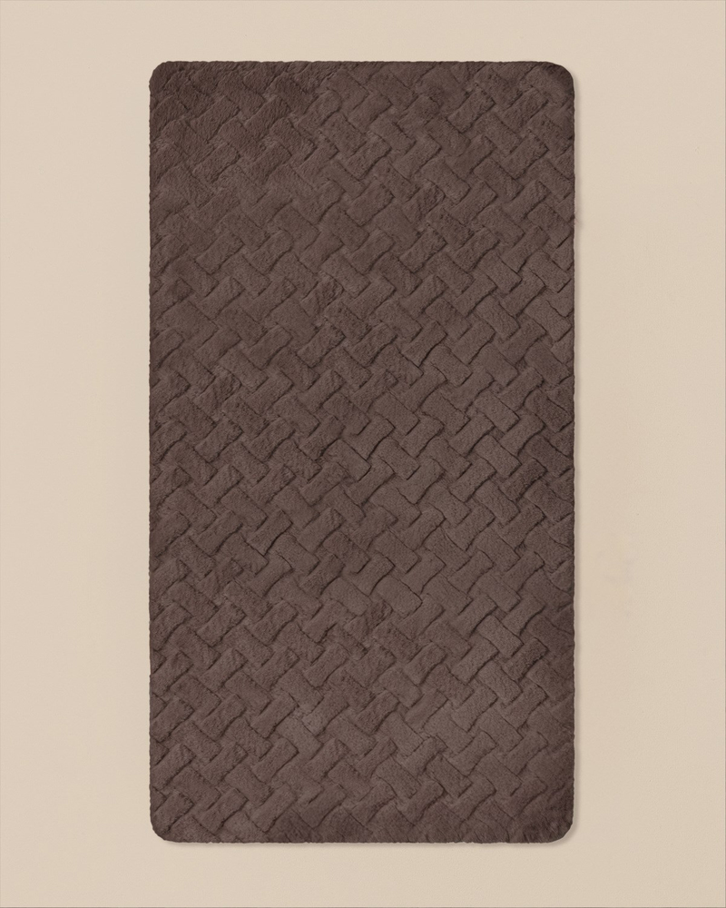 Peggy Pelüş Halı 80x150 cm Kahve
