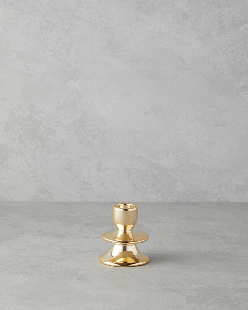 Pera Şamdan 7x7x8 cm Gold