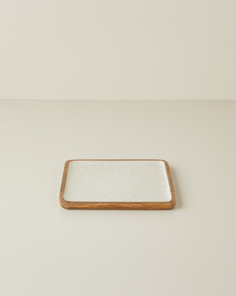 Perla Mango Sunumluk 24x24 cm Krem