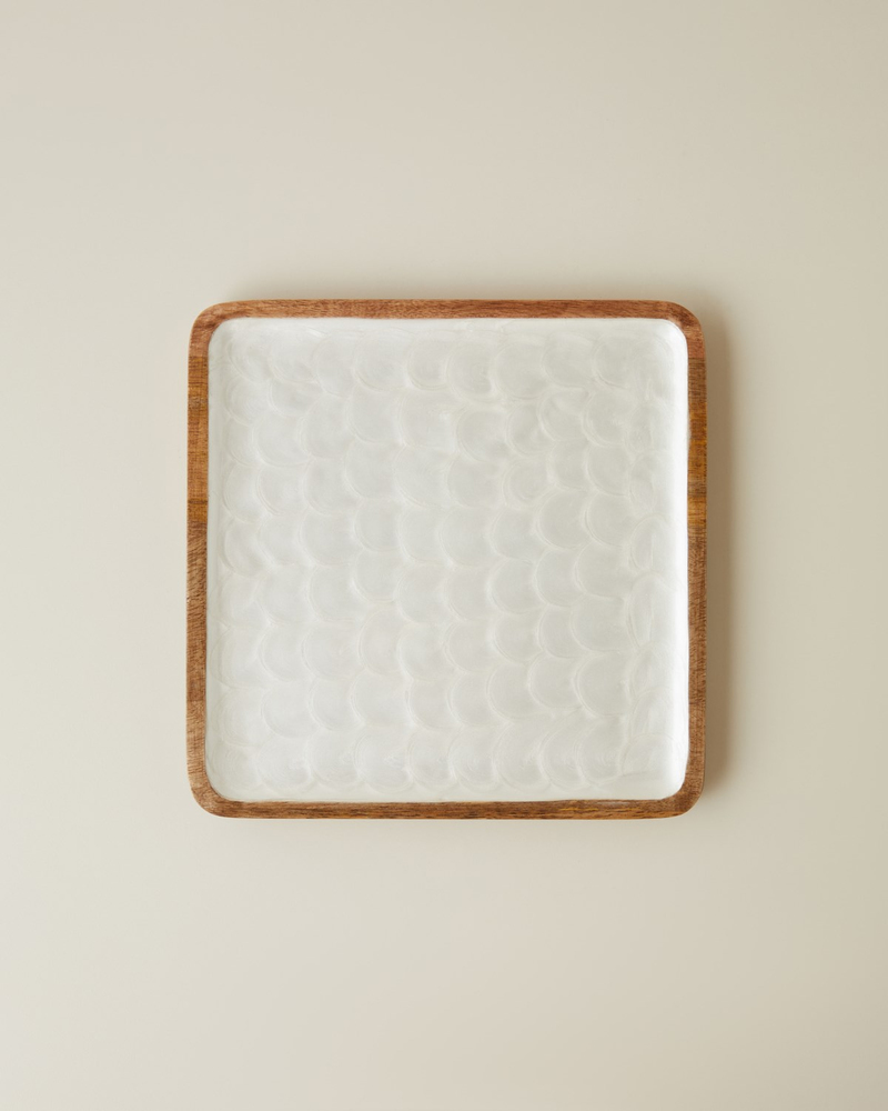 Perla Mango Sunumluk 24x24 cm Krem