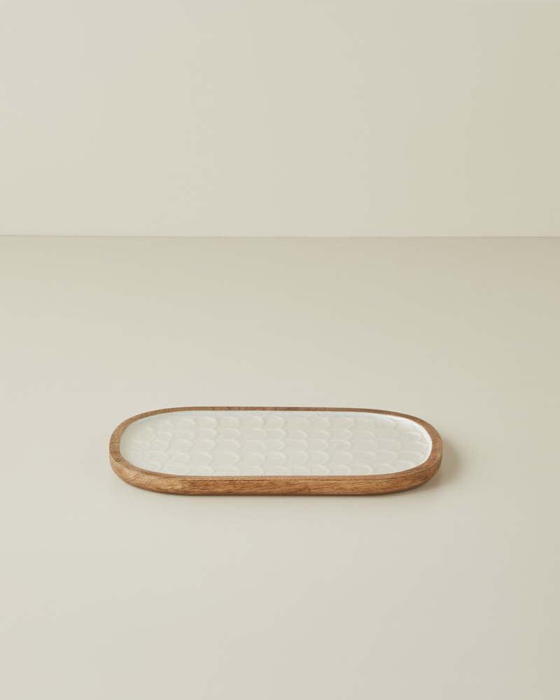 Perla Mango Sunumluk 30x16 cm Krem