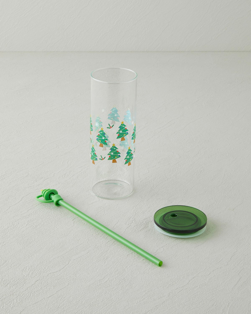 Piney Borosilikat Pipetli Bardak 460 ml Yeşil