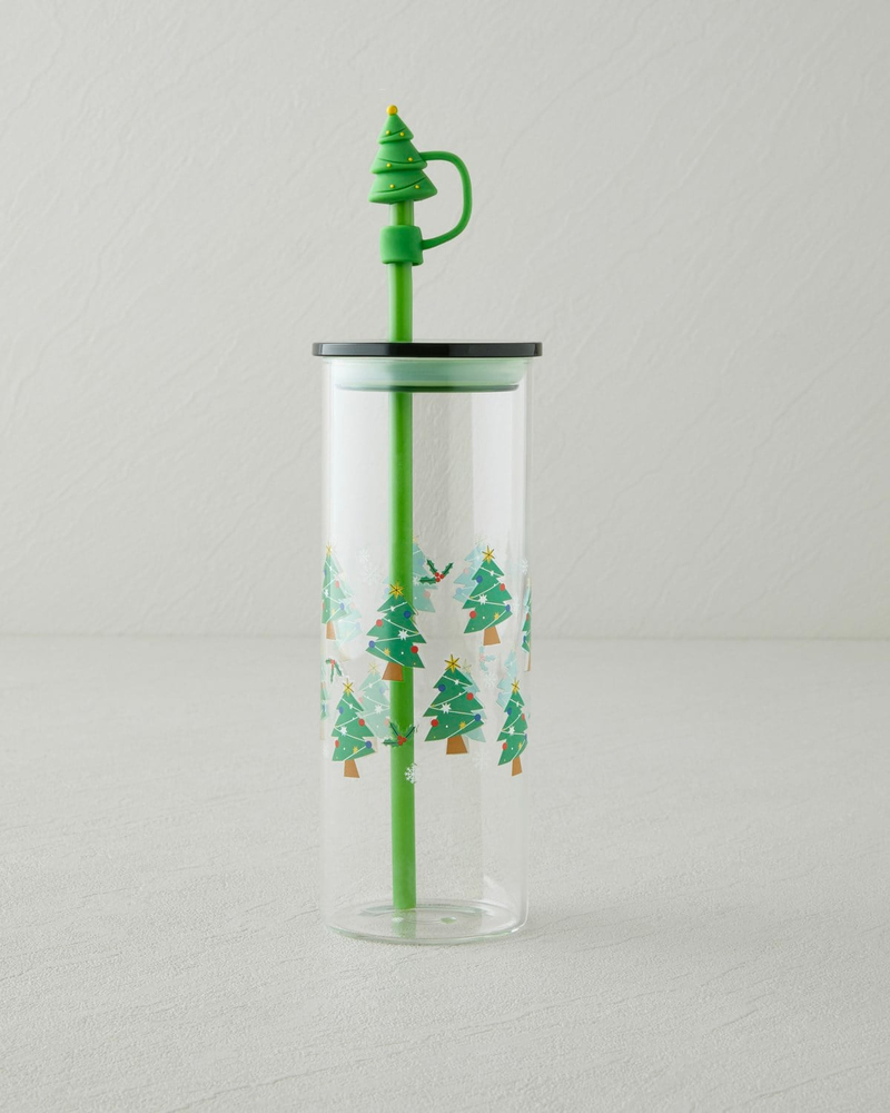 Piney Borosilikat Pipetli Bardak 460 ml Yeşil