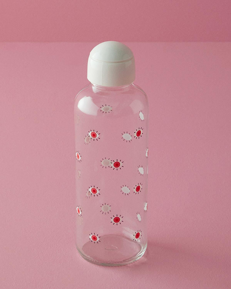 Pink Hope Cam Şişe 450 ml Şeffaf