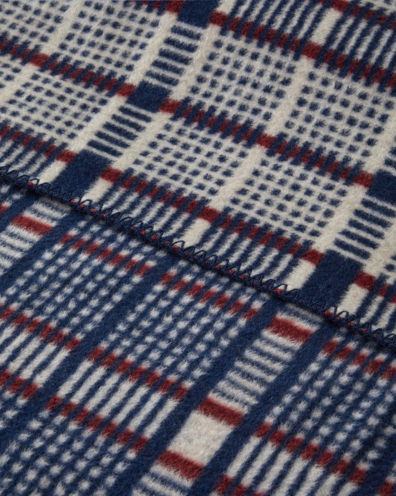 Plaid Tale Pamuk Akrilik Tek Kişilik Battaniye 150x200 cm Lacivert