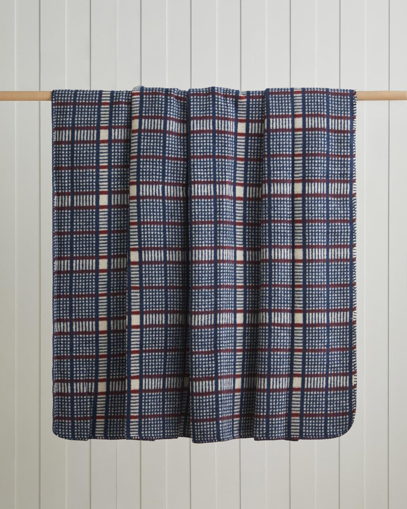Plaid Tale Pamuk Akrilik Tek Kişilik Battaniye 150x200 cm Lacivert