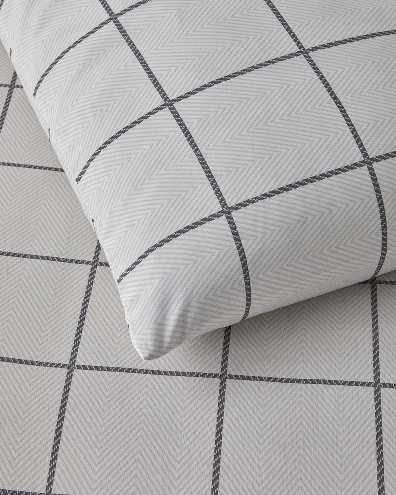 Plaid Wave Kolay Ütülenir Tek Kişilik Nevresim Takımı 160x220 cm Gri