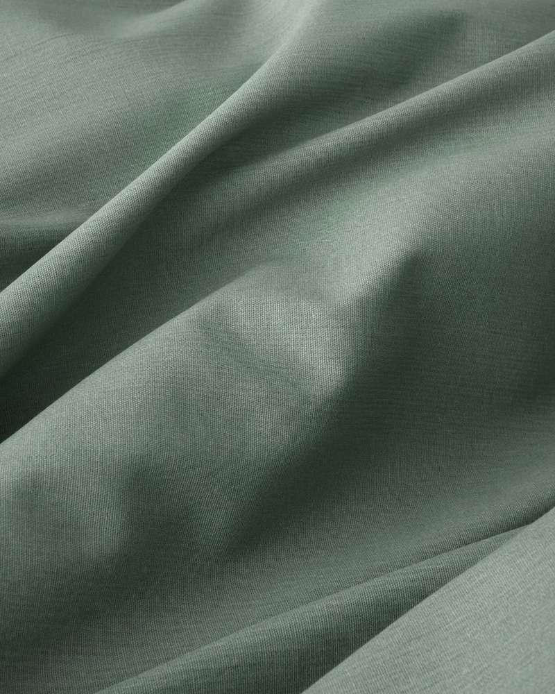 Plain Pamuk King Size Nevresim Takımı 240x220 cm Yeşil-mor