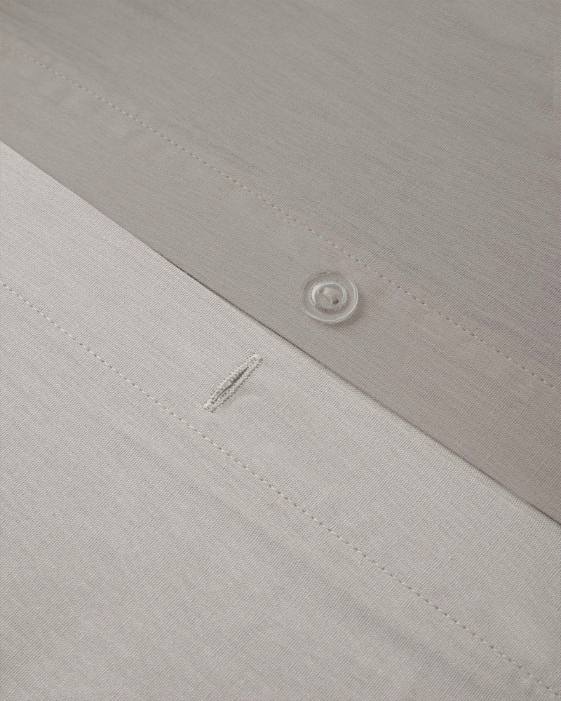 Plain Pamuk Tek Kişilik Nevresim Takımı 160x220 cm Taş Rengi-Ekru