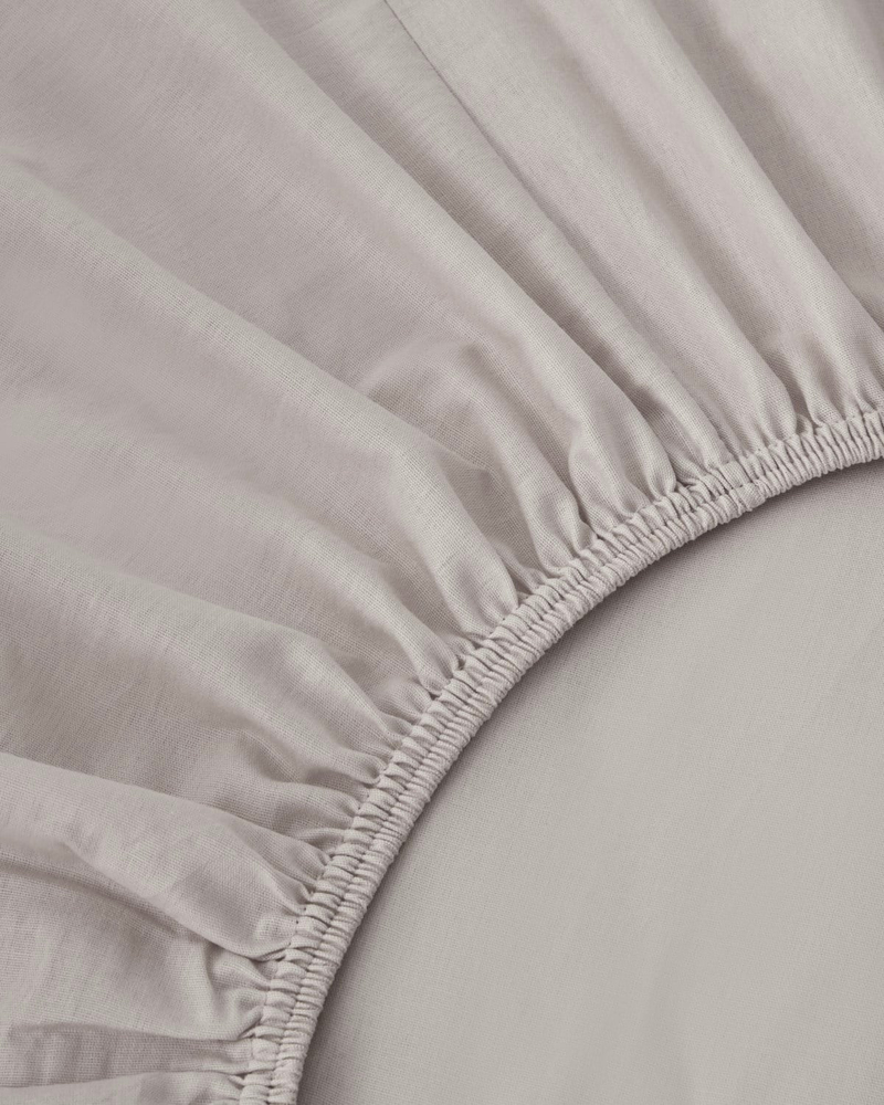 Plain Pamuk Tek Kişilik Nevresim Takımı 160x220 cm Taş Rengi-Ekru