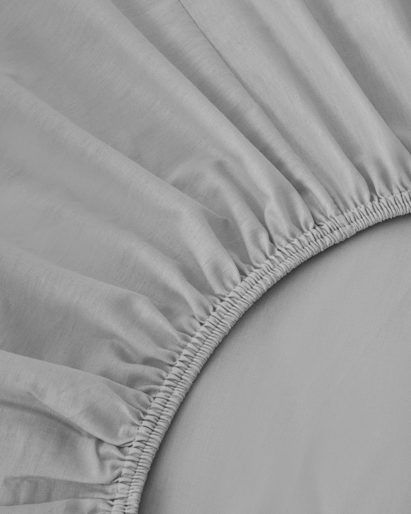 Plain Pamuk Tek Kişilik Nevresim Takımı 160x220 cm Mavi - Gri