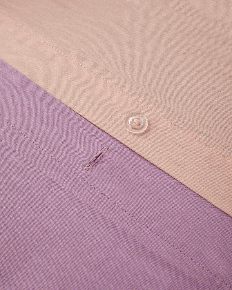 Plain Pamuk Tek Kişilik Nevresim Takımı 160x220 cm Toz Pembe-Leylak
