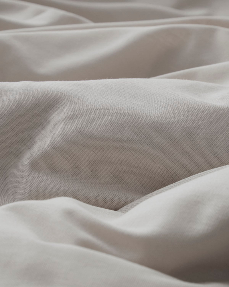 Plain Pamuk Tek Kişilik Nevresim Takımı 160x220 cm Taş Rengi-Ekru