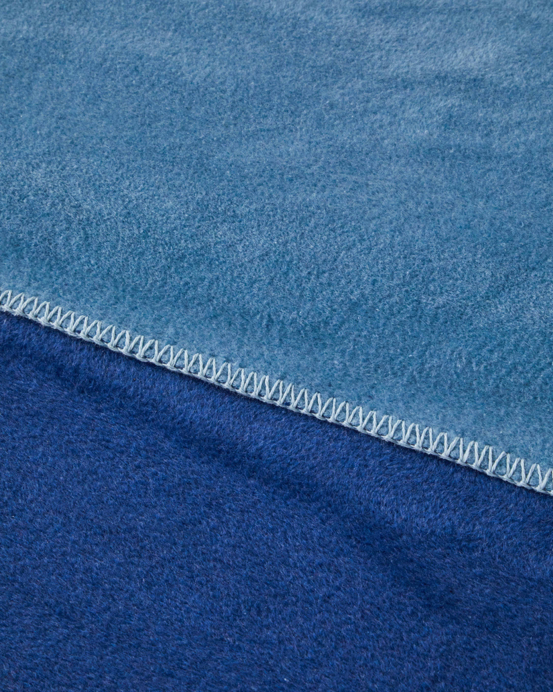 Plain Pamuklu Çift Kişilik Battaniye 200x220 cm Indigo-Mavi