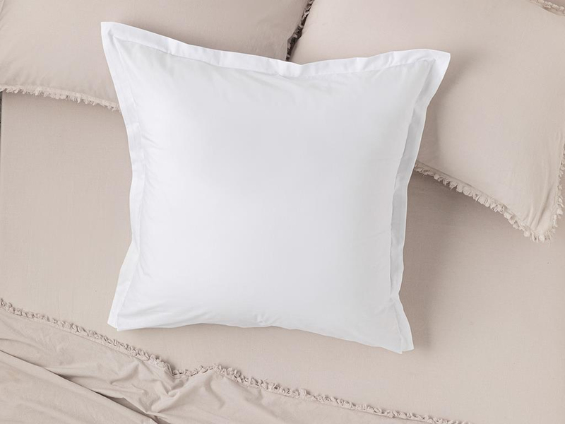 Plain Pamuklu Oxford Tekli Yastık Kılıfı Beyaz