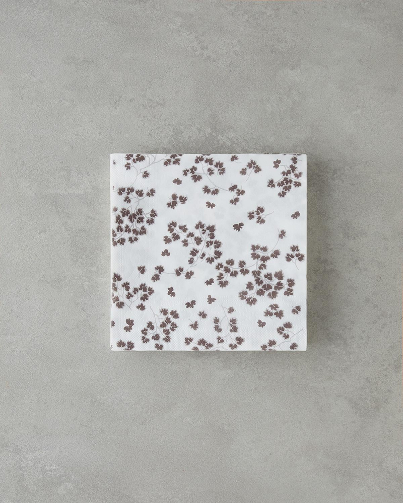Pointra Kağıt 20'li Kağıt Peçete 33x33 cm Beyaz-Kahverengi