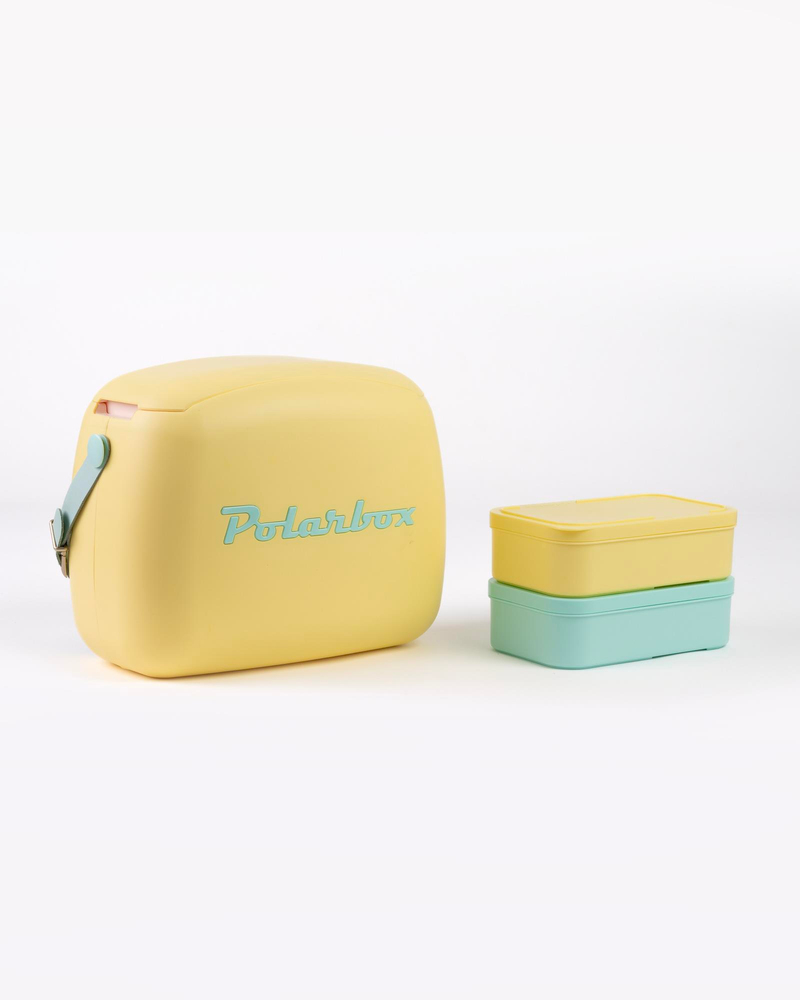 Polarbox Deri Kayışlı Soğuk ve Sıcak Saklama Termosu 6L Sarı – Bebe Mavisi
