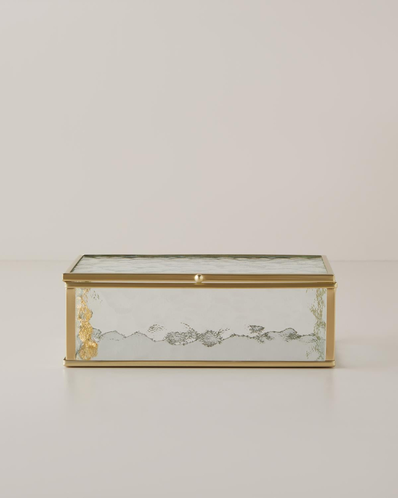 Poly Dekoratif Kutu 13x10x6 cm Gold