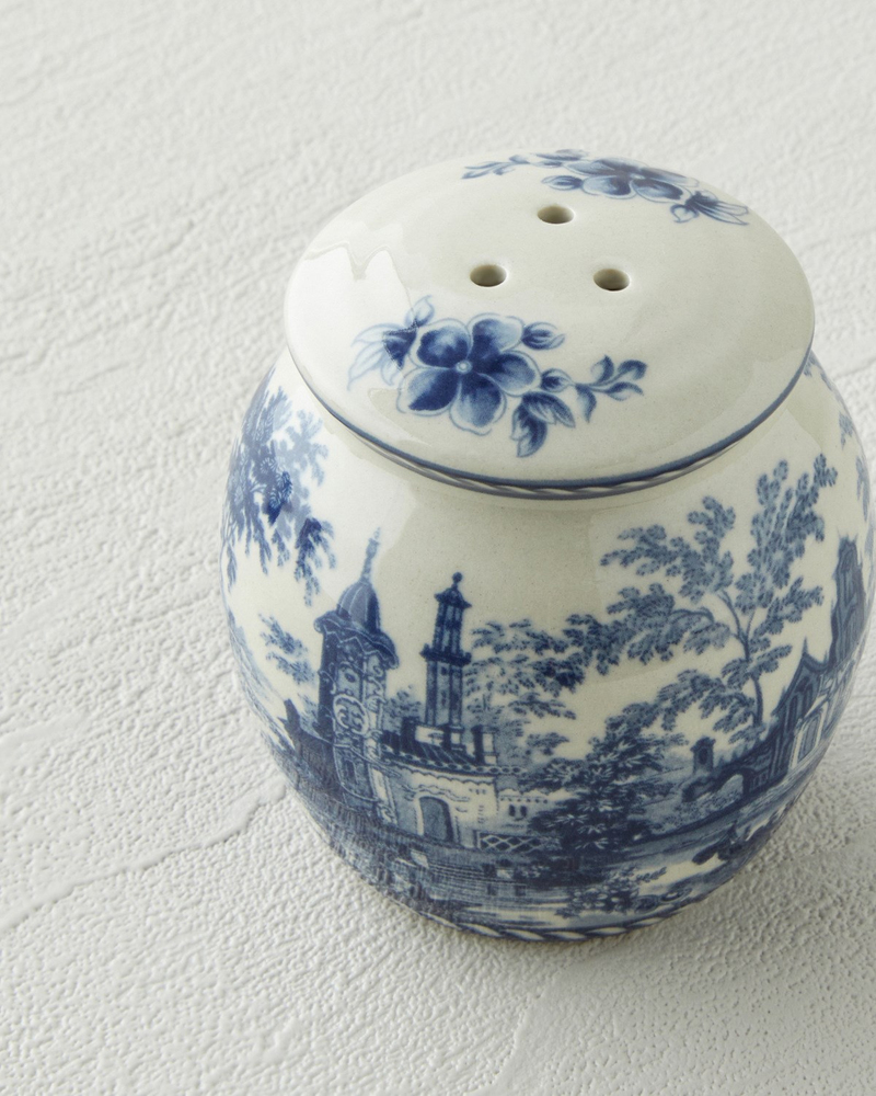Preston Stoneware 2'li Tuzluk - Biberlik 13,5x7x7 cm Lacivert
