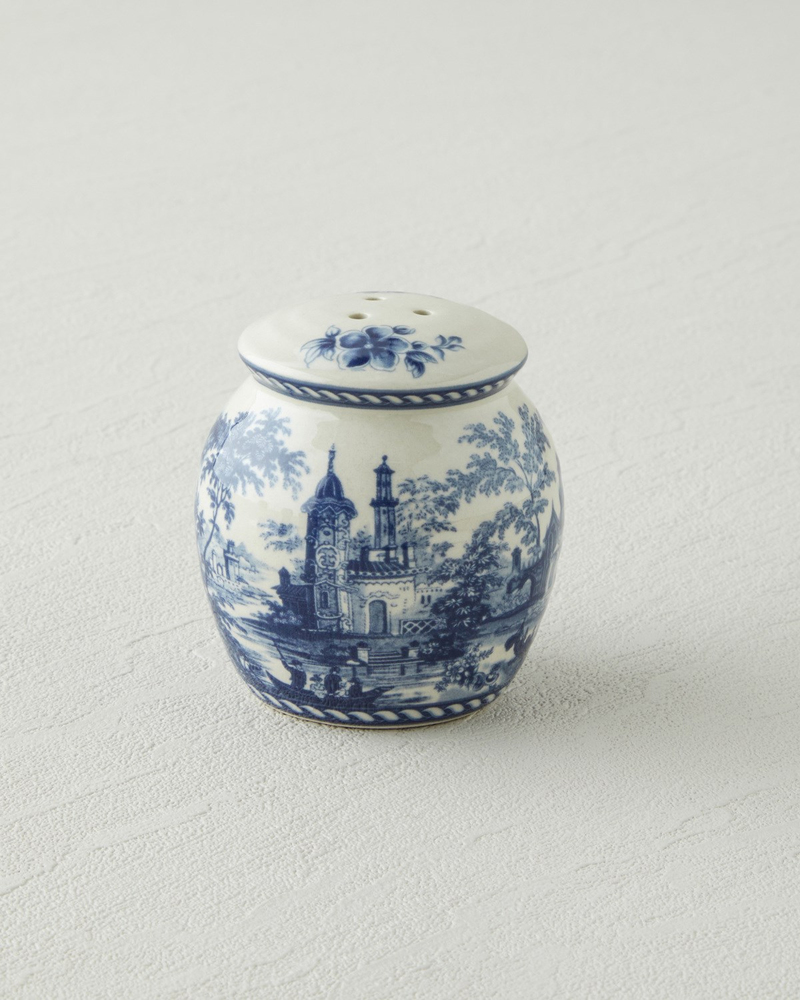 Preston Stoneware 2'li Tuzluk - Biberlik 13,5x7x7 cm Lacivert