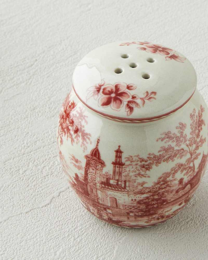 Preston Stoneware 2'li Tuzluk - Biberlik 13,5x7x7 cm Bordo