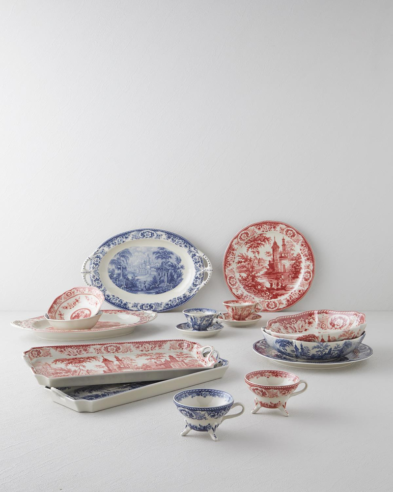 Preston Stoneware Kayık Tabak 36 cm Lacivert