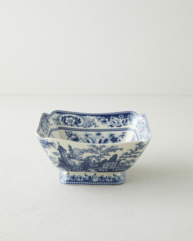 Preston Stoneware Sunumluk 21,5x20,5x10 cm Lacivert