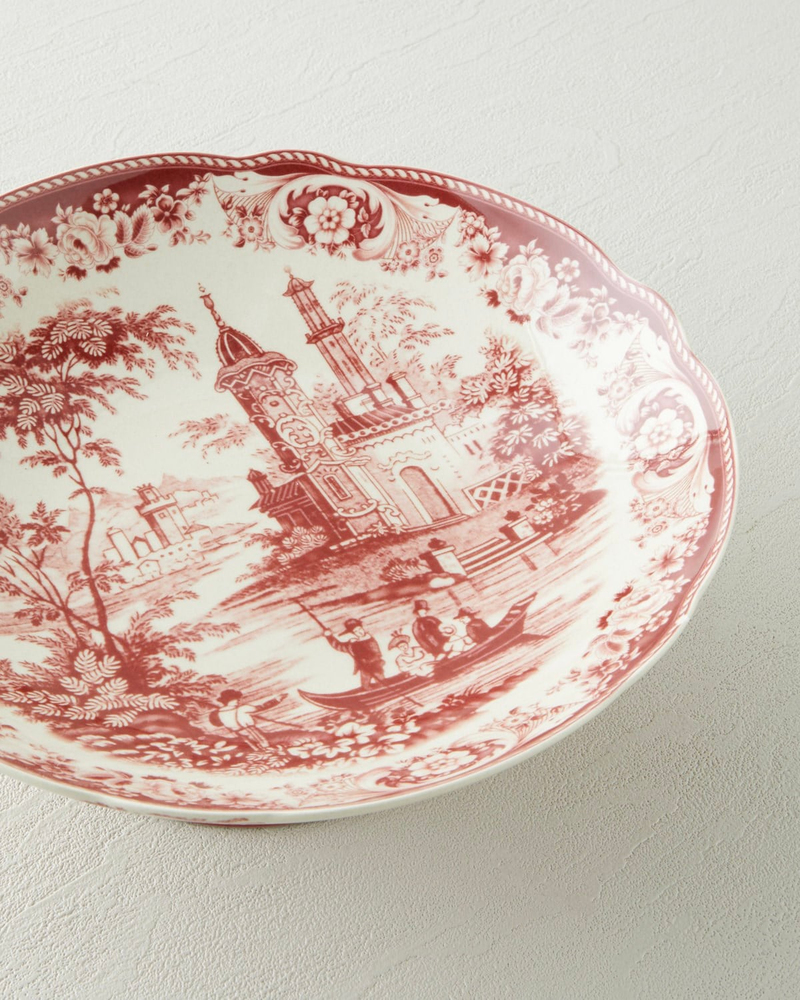 Preston Stoneware Sunumluk 24,5x24,5x8,5 cm Bordo