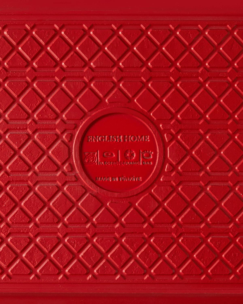 Prime Red Love Alüminyum Döküm Fırın Kabı 30 cm Kırmızı
