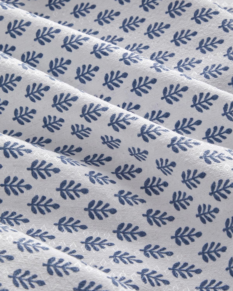 Pure Leaves Ecosoft Çift Kişilik Pike 200x220 cm Mavi