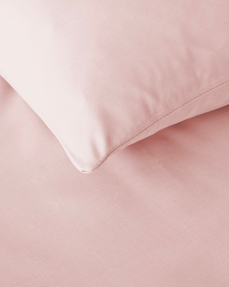 Pure Pamuk Çift Kişilik Nevresim Takımı 200x220 cm Toz Pembe