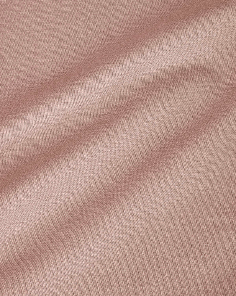 Pure Pamuk Penye Çift Kişilik Lastikli Çarşaf 160x200 cm Gül Kurusu