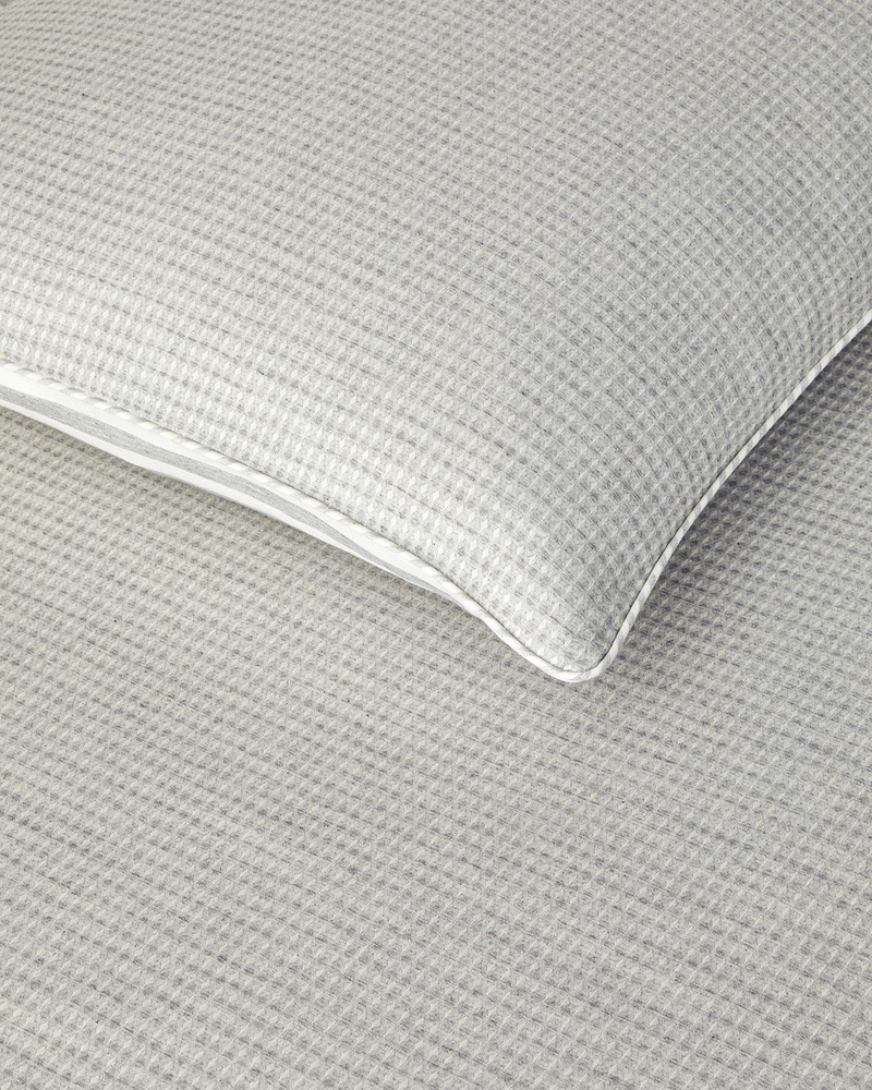 Pure Waffle İpliği Boyalı Çift Kişilik Nevresim Takımı 200x220 cm Gri