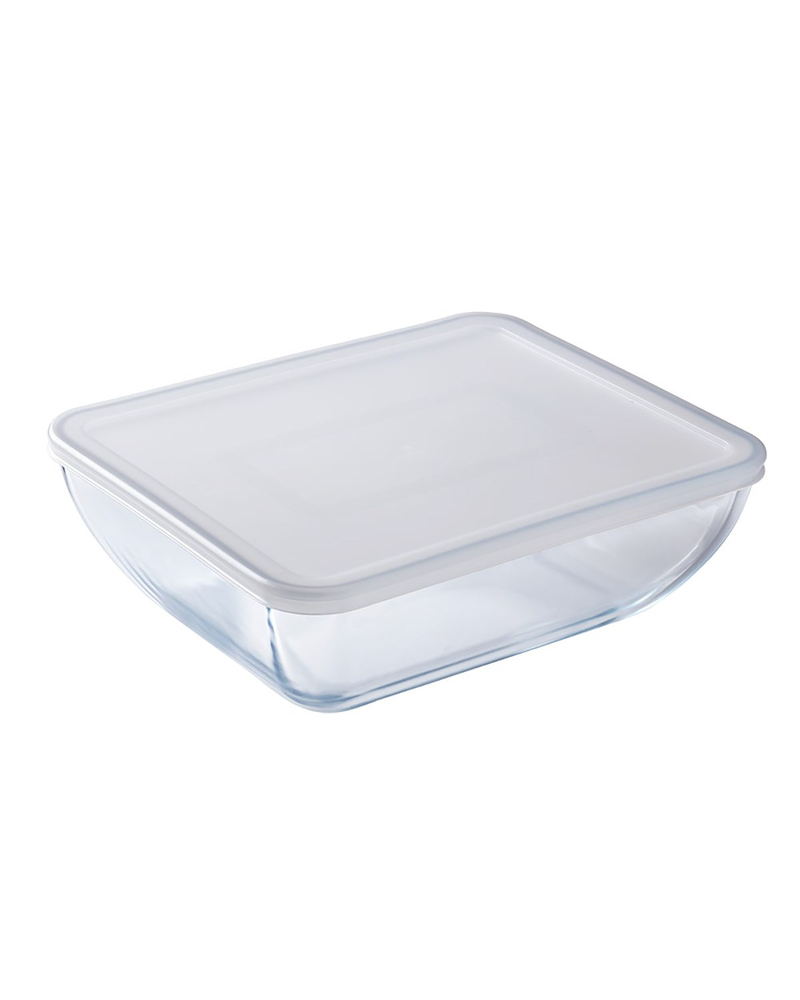 Pyrex Cook&Freeze Cam Dikdörtgen Kapaklı Saklama Kabı 1,6L Renksiz