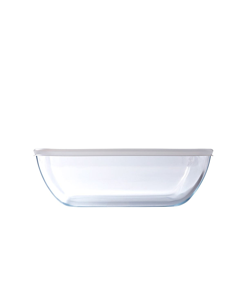 Pyrex Cook&Freeze Cam Dikdörtgen Kapaklı Saklama Kabı 0,8L Beyaz