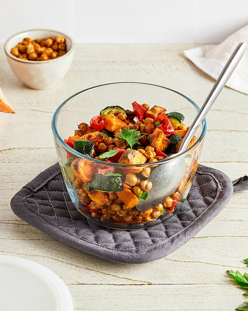Pyrex Cook&Freeze Cam Yuvarlak Kapaklı Saklama Kabı 0,6 L Beyaz