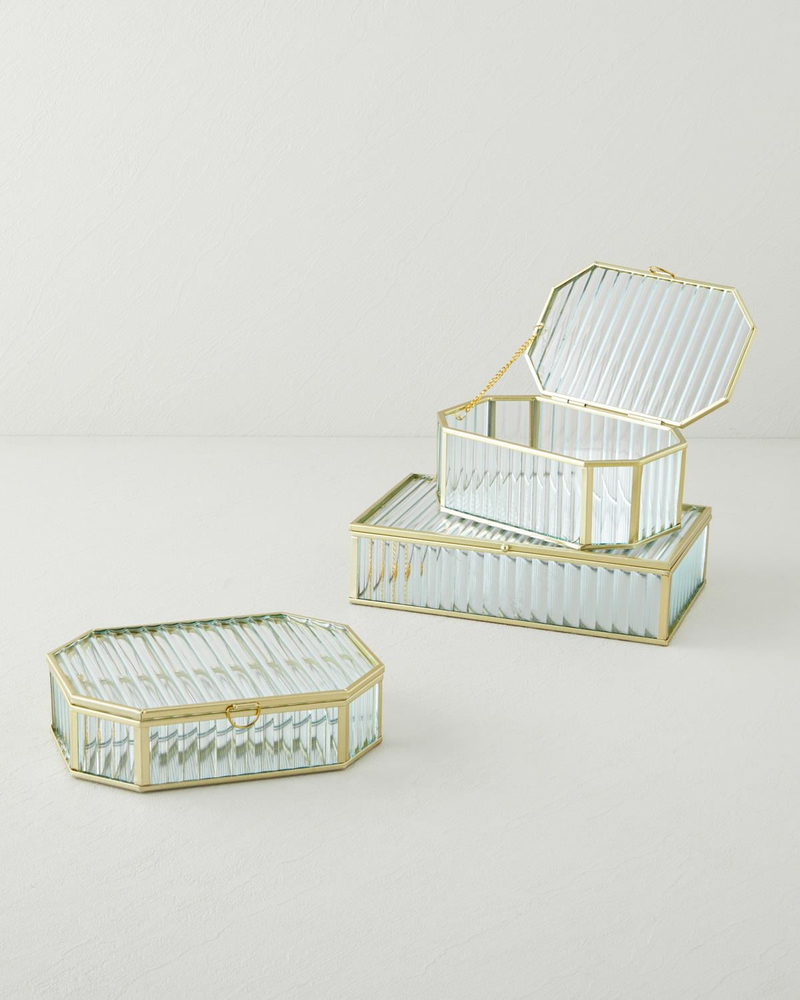 Rasia Dekoratif Kutu 18x11,5x7 cm Gold