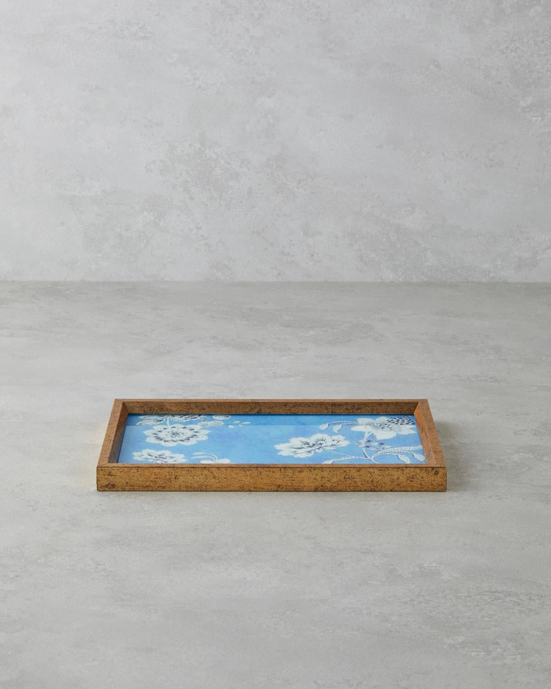 Rasphberry Dekoratif Tepsi 16x26 cm Mavi
