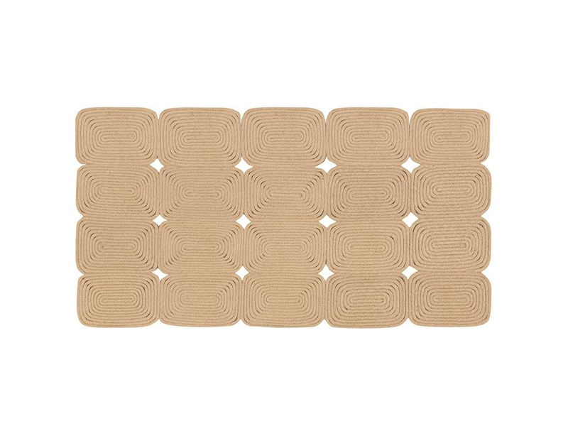 Rectangular Jüt Dekoratif Jüt Kilim Naturel