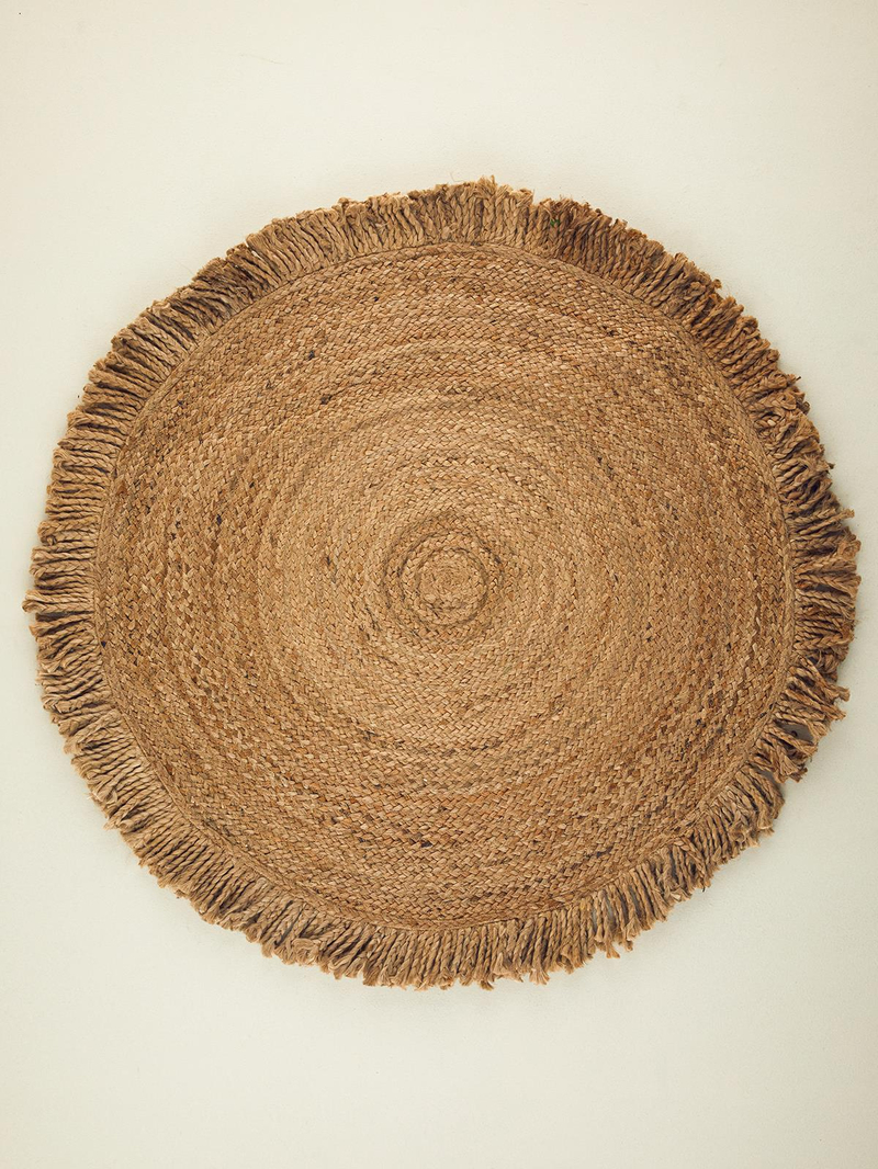 Reda Dekoratif Jüt Kilim Naturel
